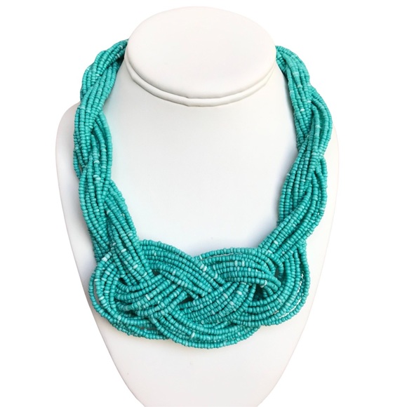 Lovisa Braided Turquoise Blue Seed Bead 